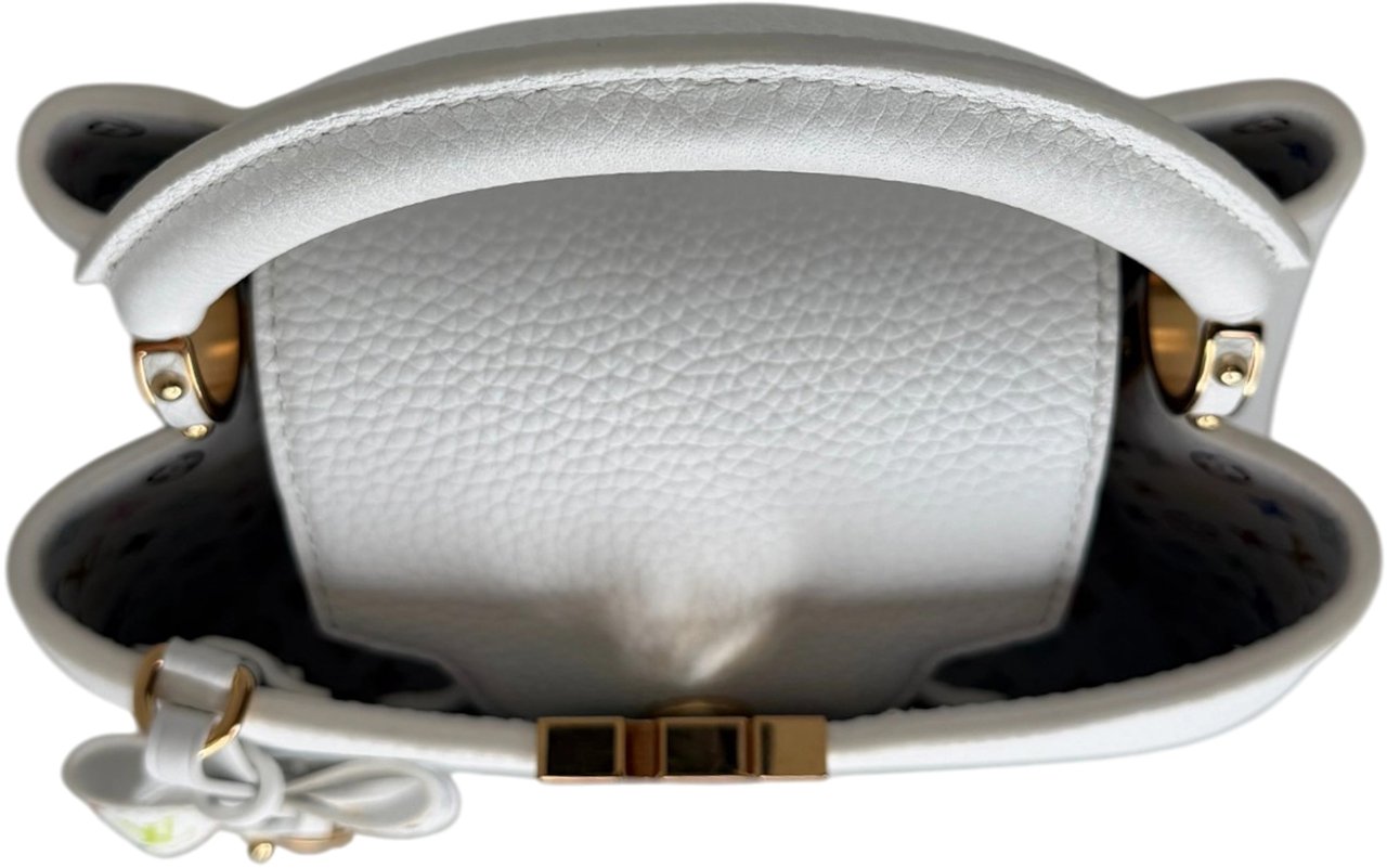 Louis Vuitton x Takashi Murakami Capucines BB Weiß Fullset Wit