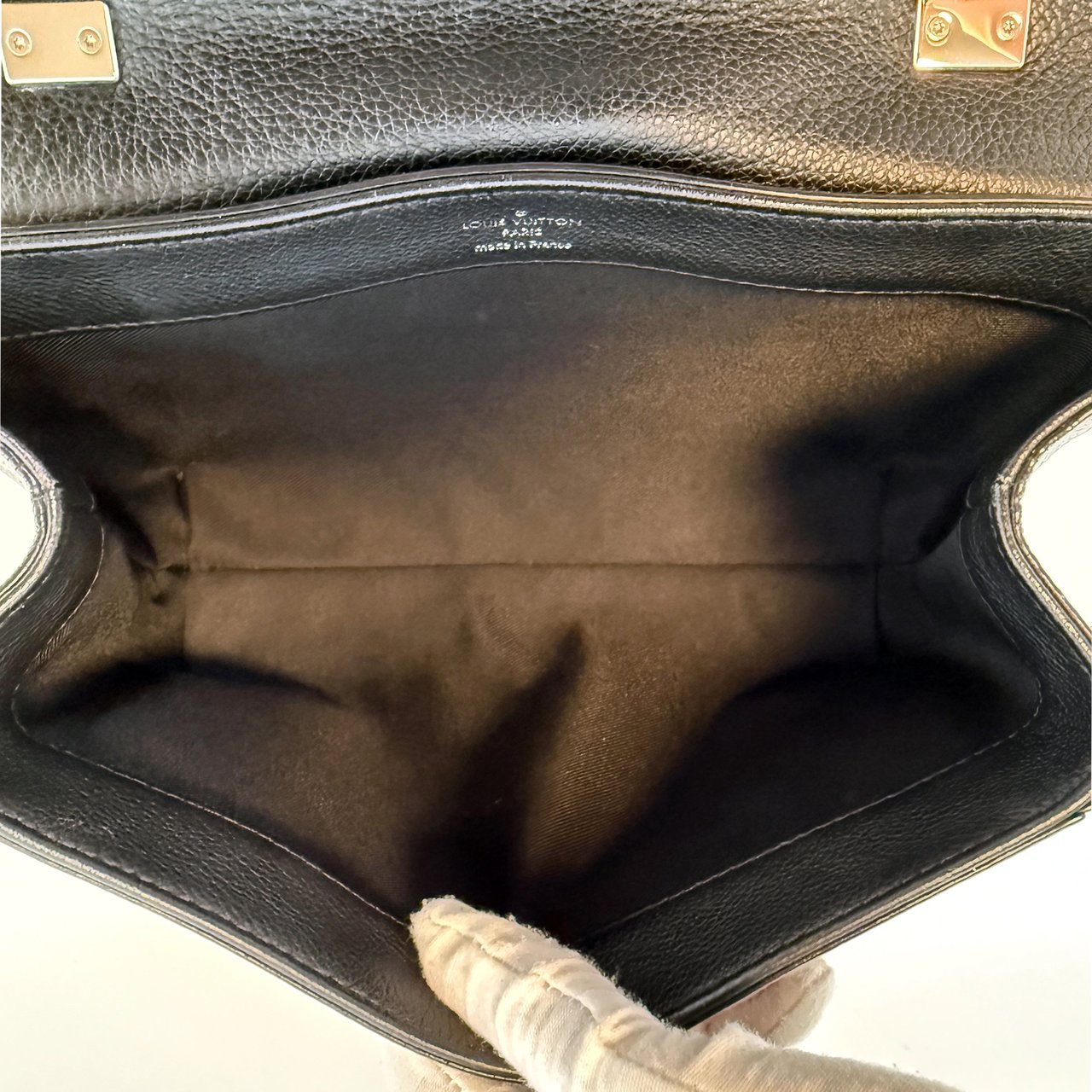 Louis Vuitton Lockme II Chain Bag BB Kalbsleder schwarz Zwart