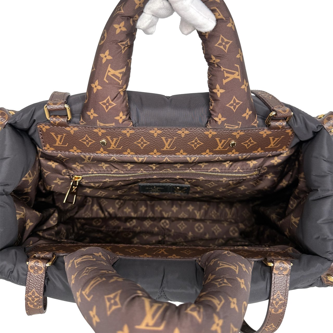 Louis Vuitton Onthego MM Pillow black Fullset M21069 Zwart