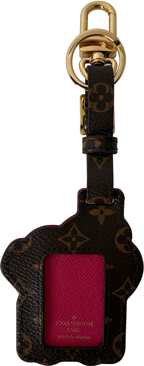 Louis Vuitton Porto Clé Tag Vivienne M69859 Monogram Bag Charm Fullset Bruin