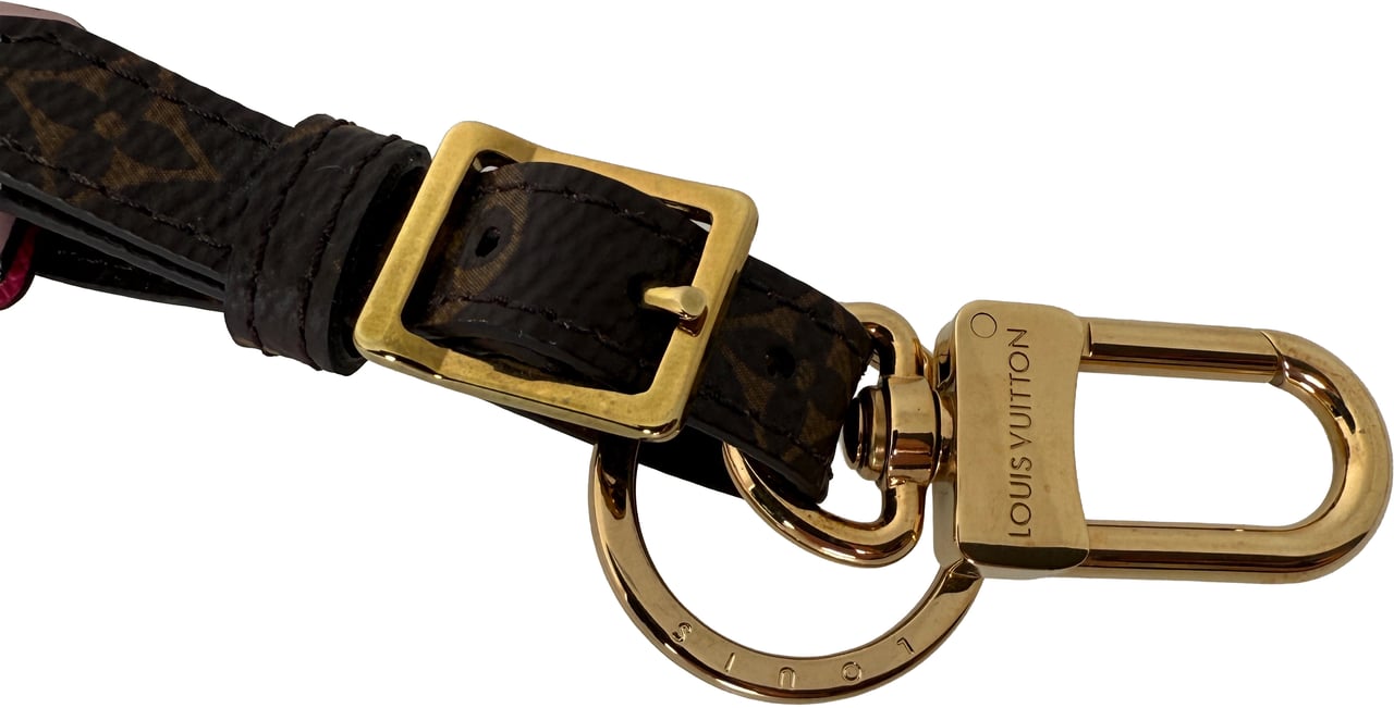 Louis Vuitton Porto Clé Tag Vivienne M69859 Monogram Bag Charm Fullset Bruin