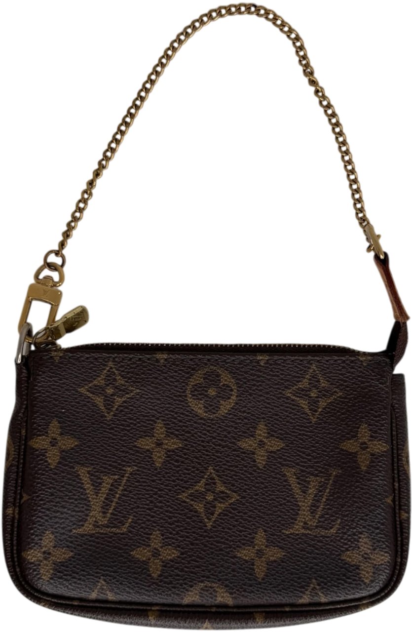 Louis Vuitton Mini Pochette Monogram Canvas Braun 2007 Bruin