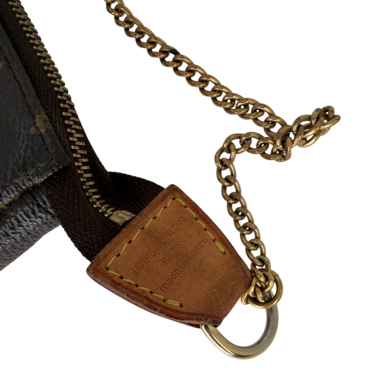 Louis Vuitton Mini Pochette Monogram Canvas Braun 2007 Bruin
