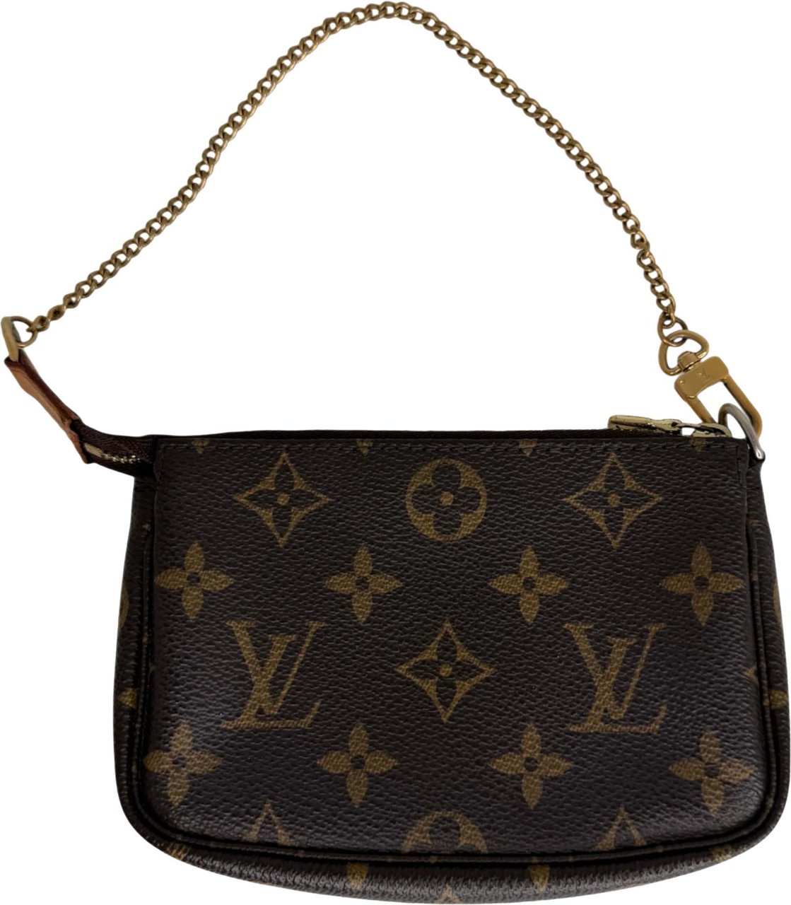 Louis Vuitton Mini Pochette Monogram Canvas Braun 2007 Bruin
