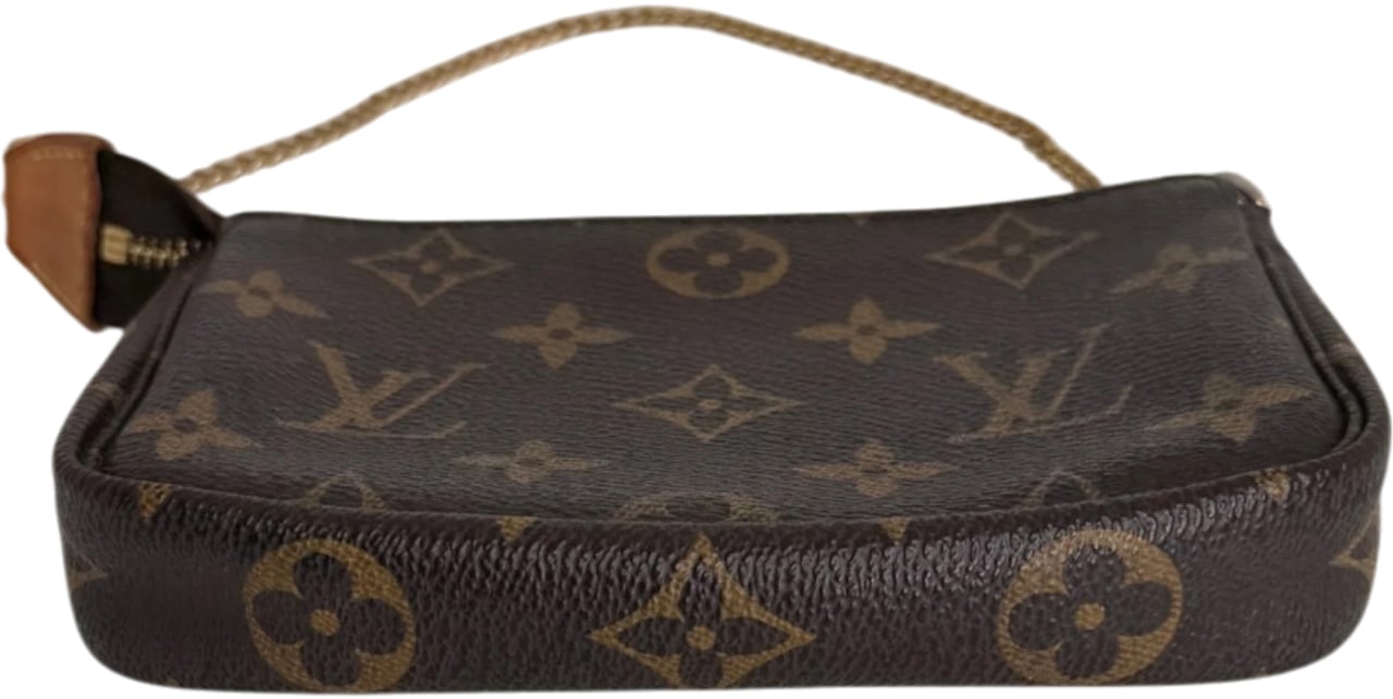 Louis Vuitton Mini Pochette Monogram Canvas Braun 2007 Bruin