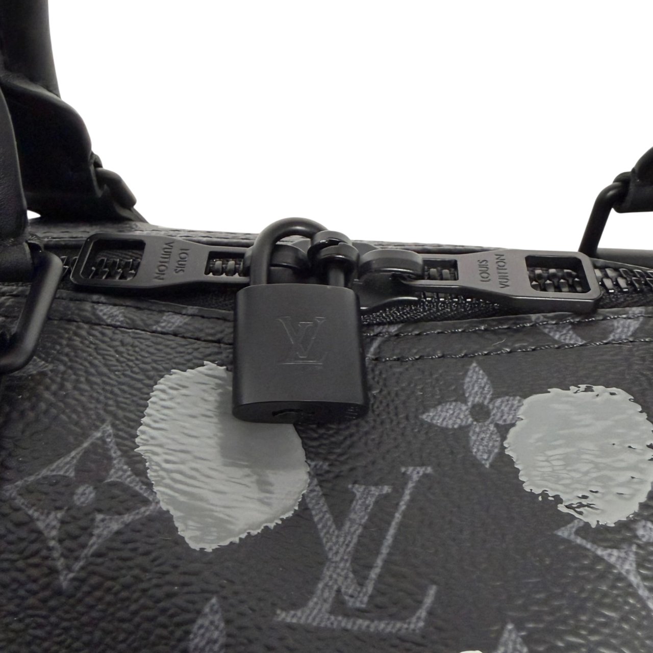 Louis Vuitton x Yayoi Kusama Keepall 55 Monogram Eclipse Fullset Zwart