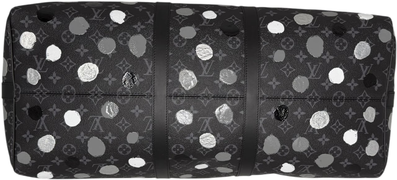 Louis Vuitton x Yayoi Kusama Keepall 55 Monogram Eclipse Fullset Zwart
