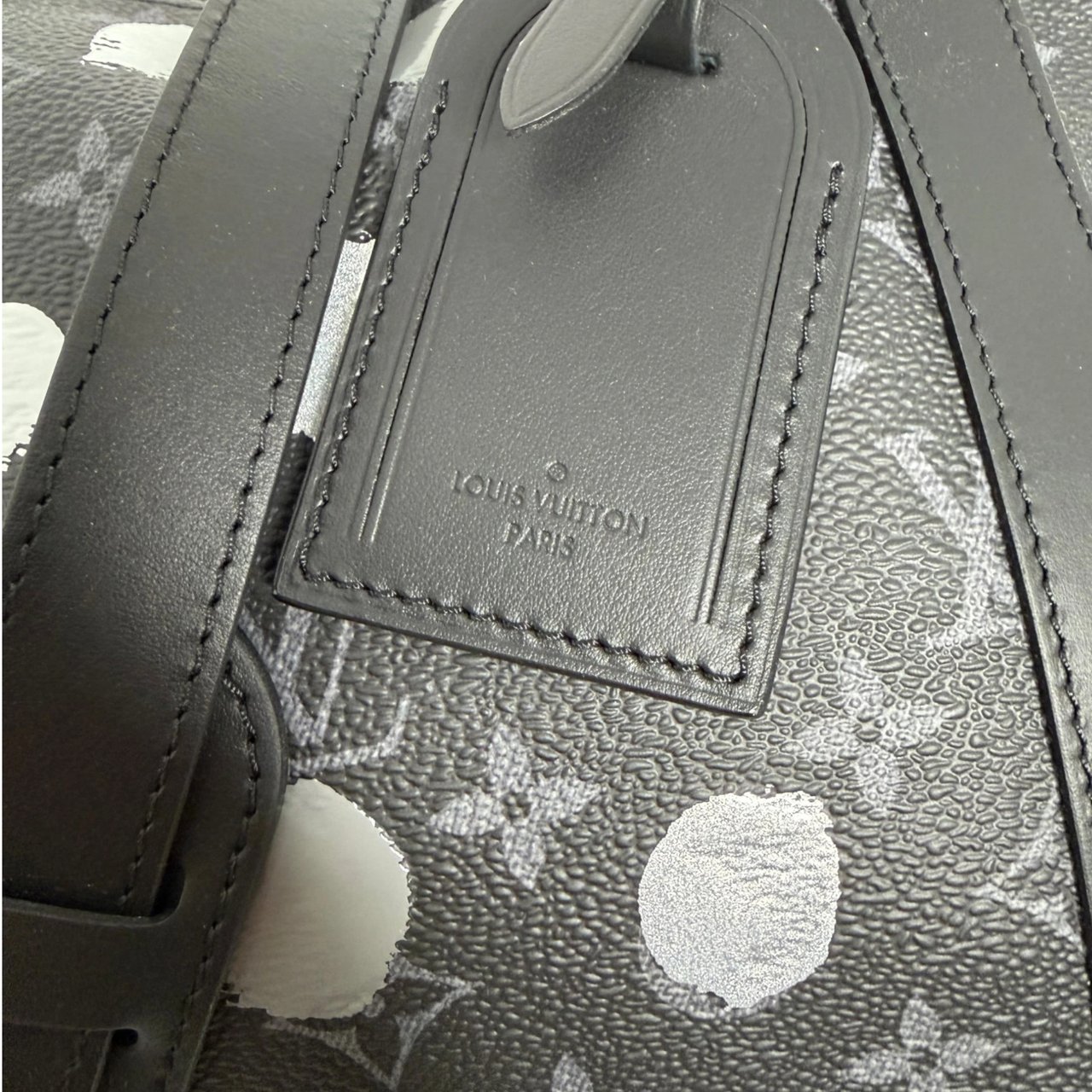 Louis Vuitton x Yayoi Kusama Keepall 55 Monogram Eclipse Fullset Zwart