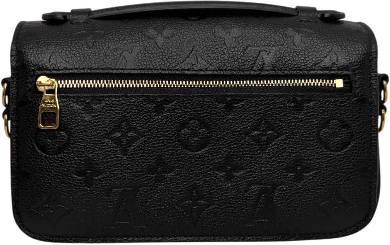 Louis Vuitton Pochette Métis East West Empreinte Leder schwarz Zwart