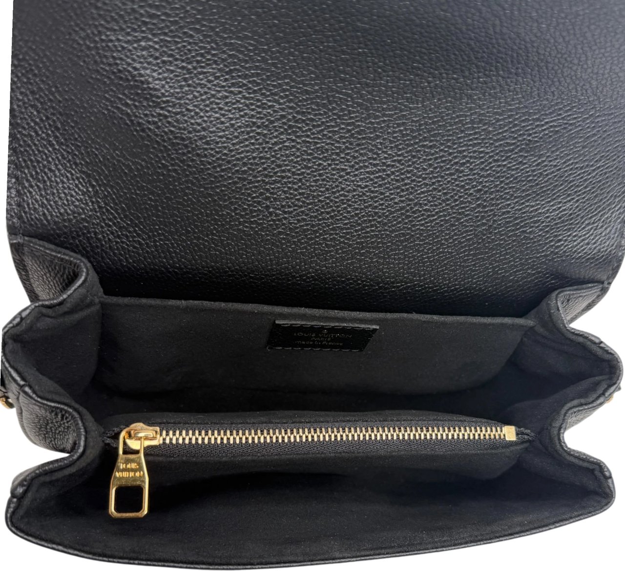 Louis Vuitton Pochette Métis East West Empreinte Leder schwarz Zwart