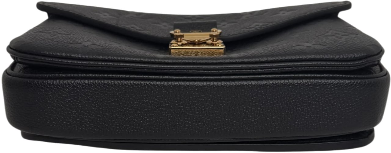 Louis Vuitton Pochette Métis East West Empreinte Leder schwarz Zwart