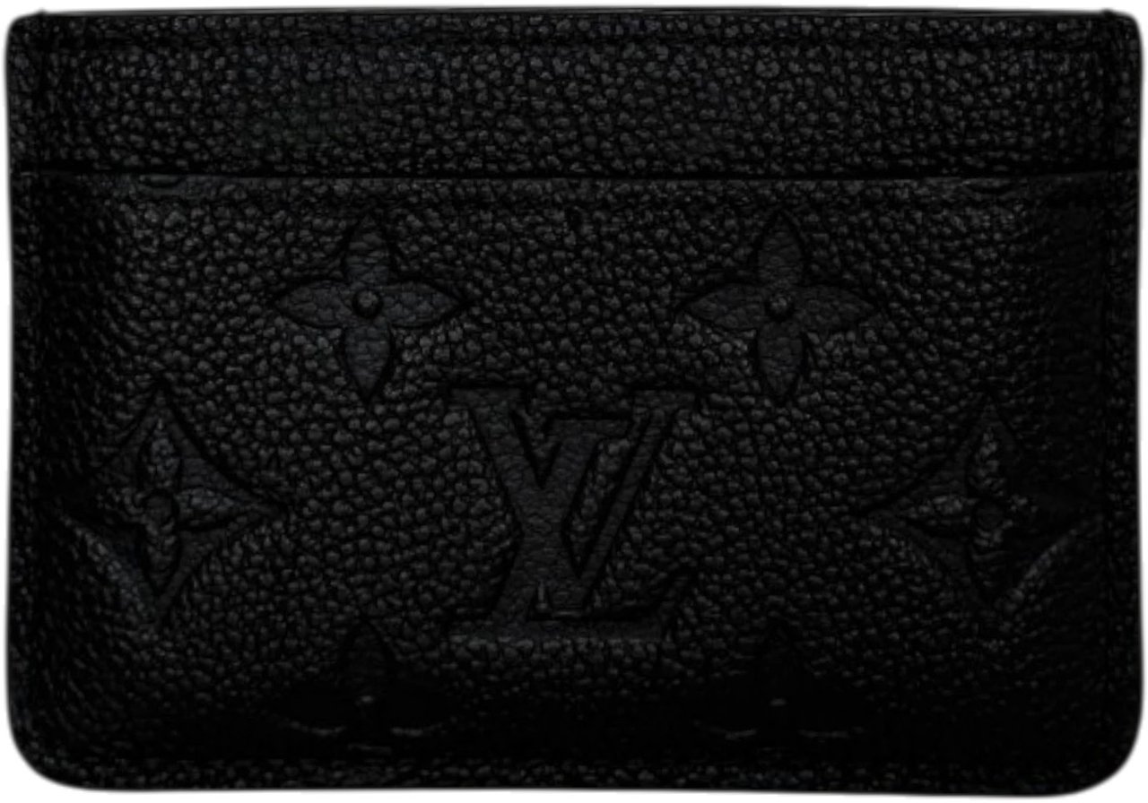 Louis Vuitton Lois Vuitton Kartenetui Monogram Empreinte Leder schwarz M69171 Zwart