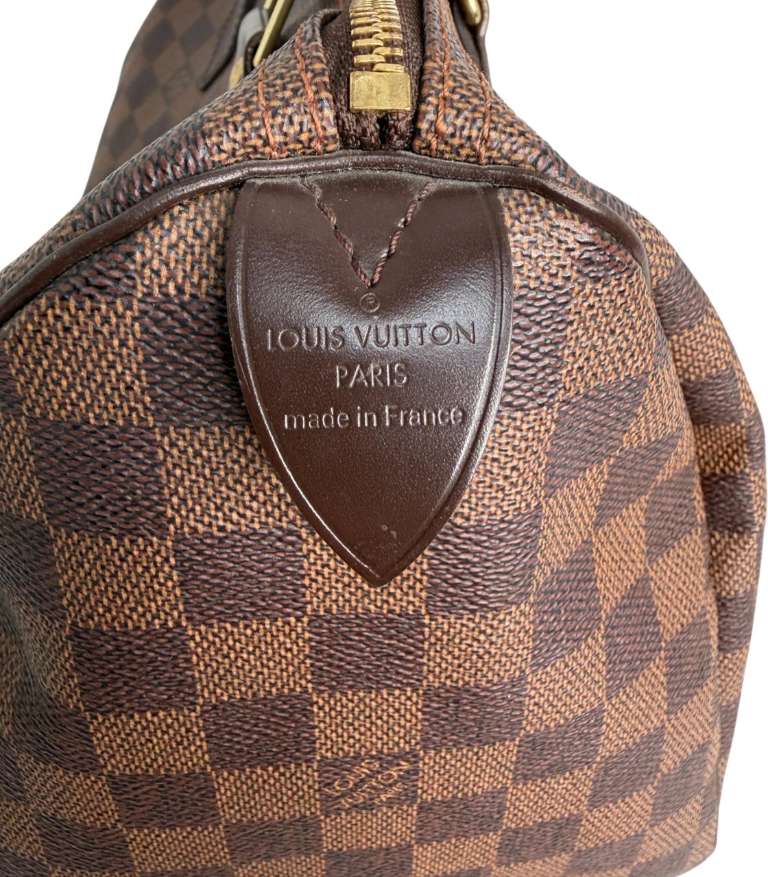 Louis Vuitton Speedy 30 Damier Ebene Braun N41531 Bruin