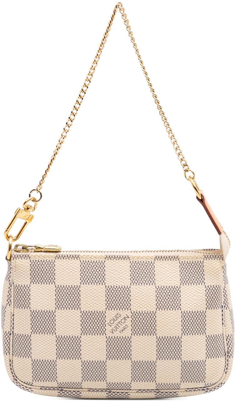 Louis Vuitton Damier Azur Mini Pochette Accessoires Wit