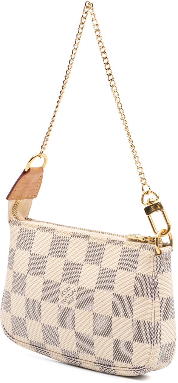 Louis Vuitton Damier Azur Mini Pochette Accessoires Wit