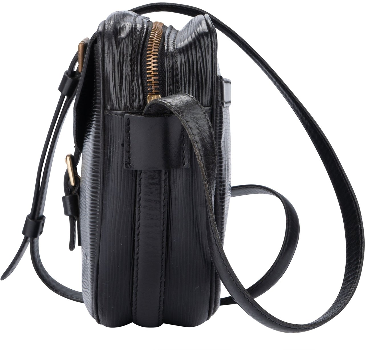 Louis Vuitton Louis Vuitton Noir Epi Leather Jeune Fille MM Crossbody Bag Zwart