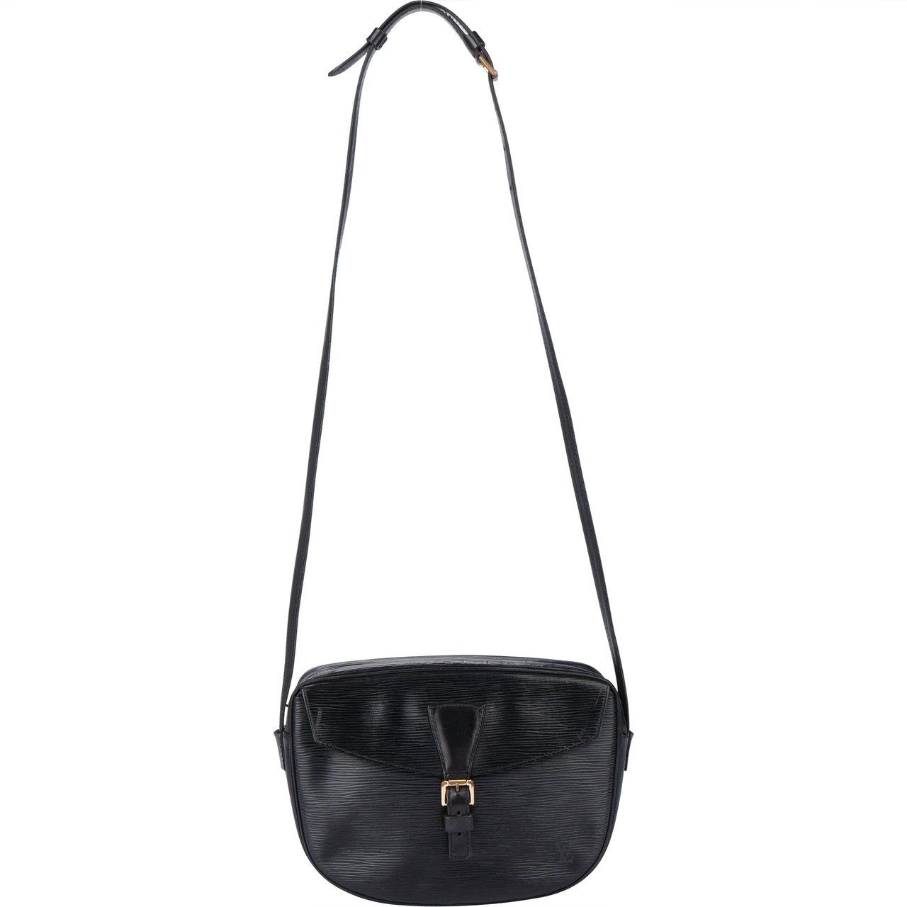 Louis Vuitton Louis Vuitton Noir Epi Leather Jeune Fille MM Crossbody Bag Zwart