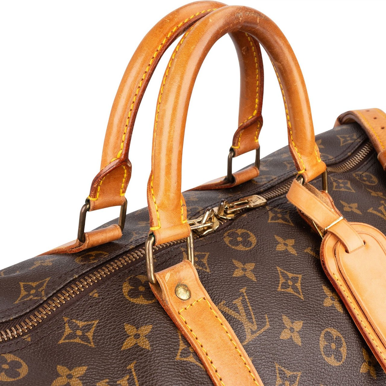 Louis Vuitton Louis Vuitton Monogram Canvas Keepall 50 Bandoulière Travel Bag Bruin