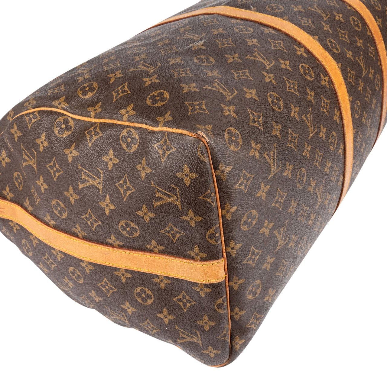 Louis Vuitton Louis Vuitton Monogram Canvas Keepall 60 Bandoulière Travel Bag Bruin