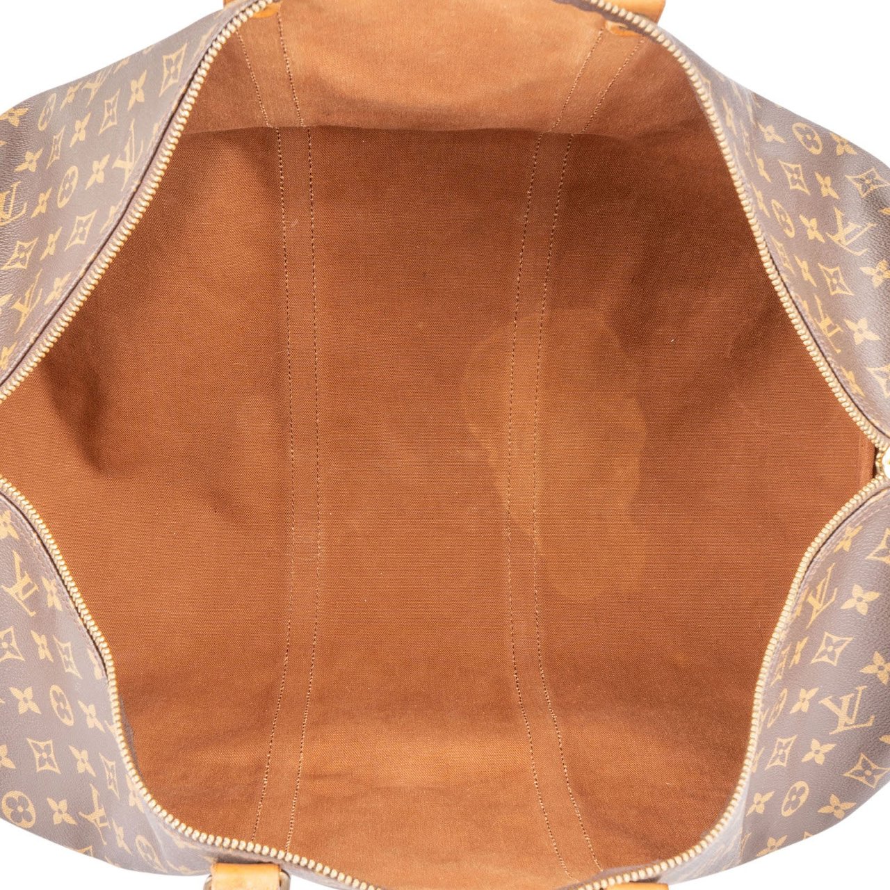 Louis Vuitton Louis Vuitton Monogram Canvas Keepall 60 Bandoulière Travel Bag Bruin