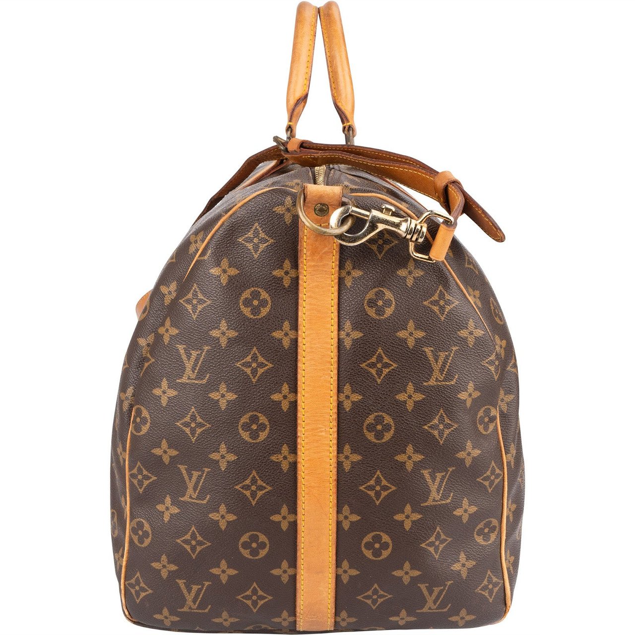 Louis Vuitton Louis Vuitton Monogram Canvas Keepall 60 Bandoulière Travel Bag Bruin