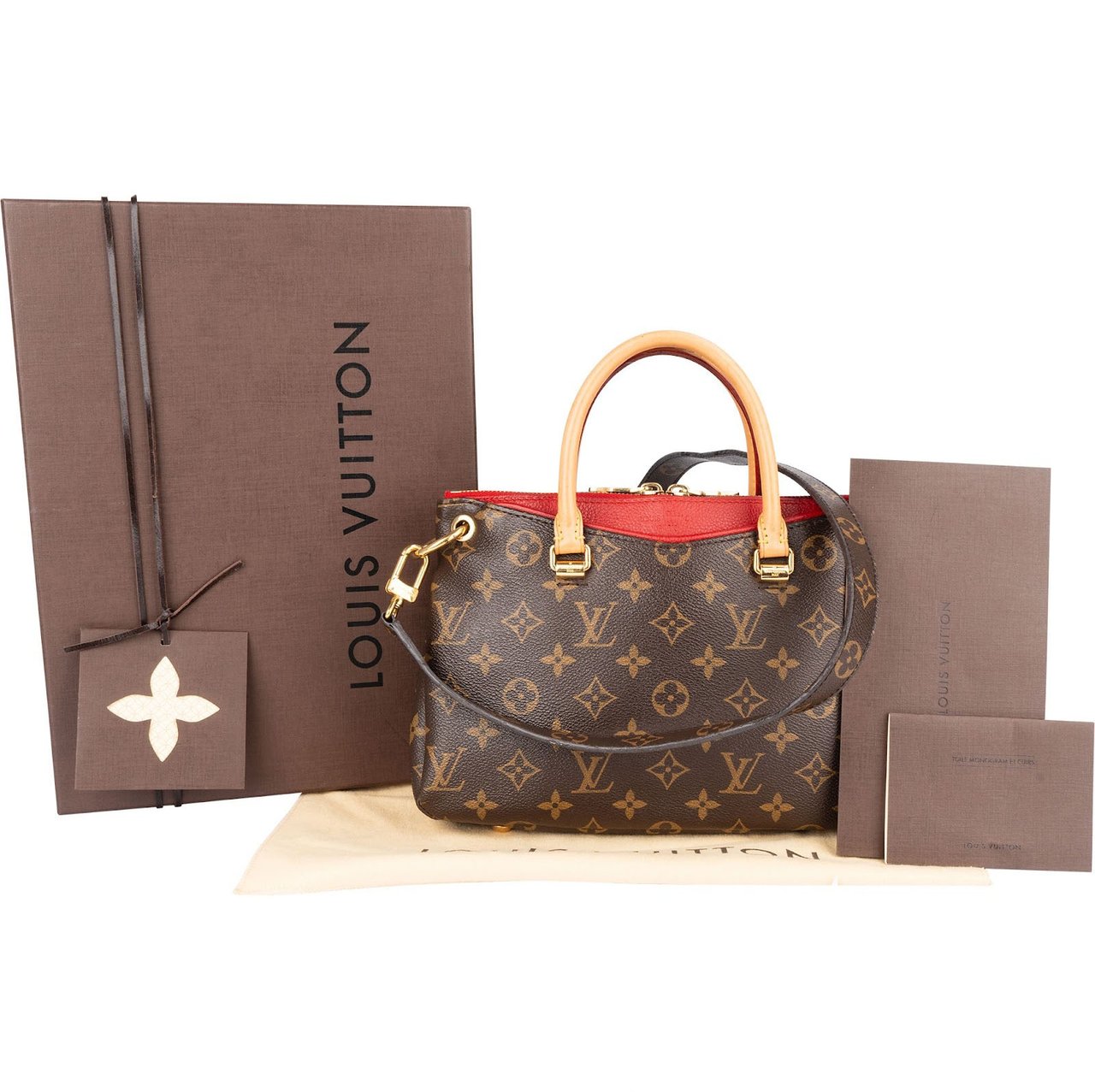 Louis Vuitton Louis Vuitton Monogram Canvas Pallas BB Handbag Bruin
