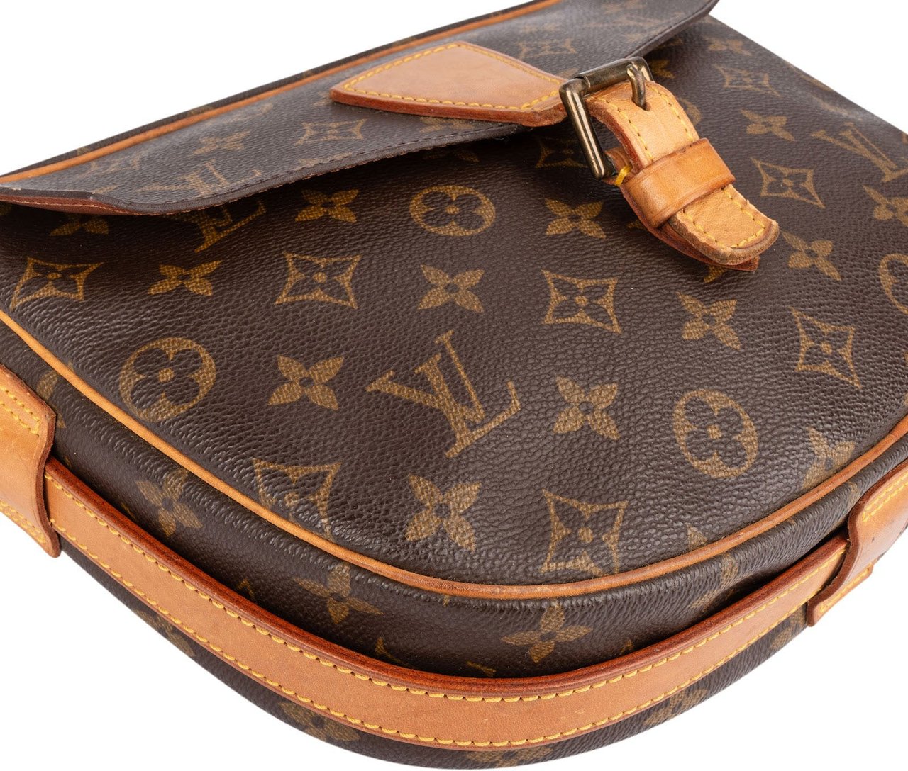 Louis Vuitton Louis Vuitton Monogram Canvas Jeune Fille GM Crossbody Bag Bruin