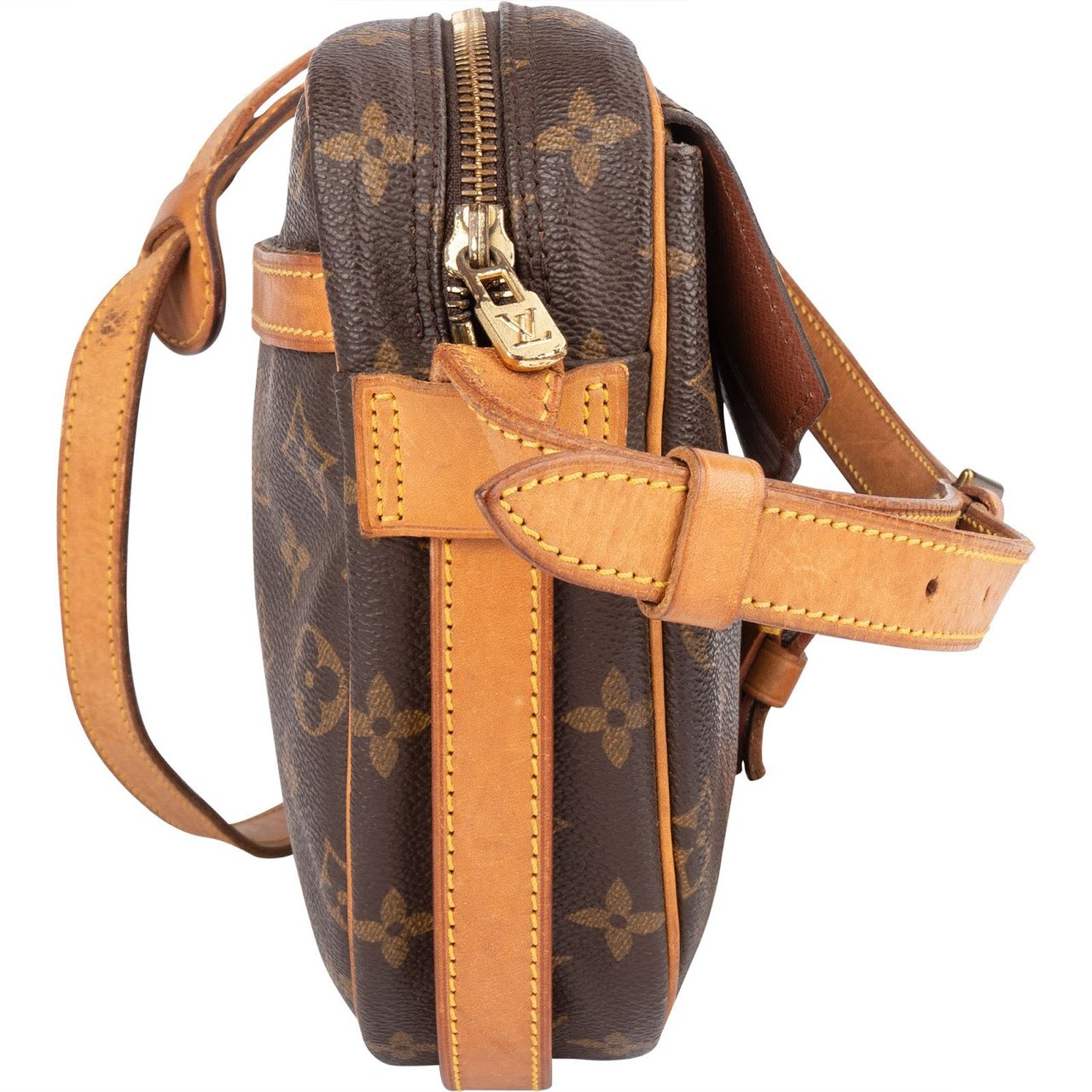 Louis Vuitton Louis Vuitton Monogram Canvas Jeune Fille GM Crossbody Bag Bruin