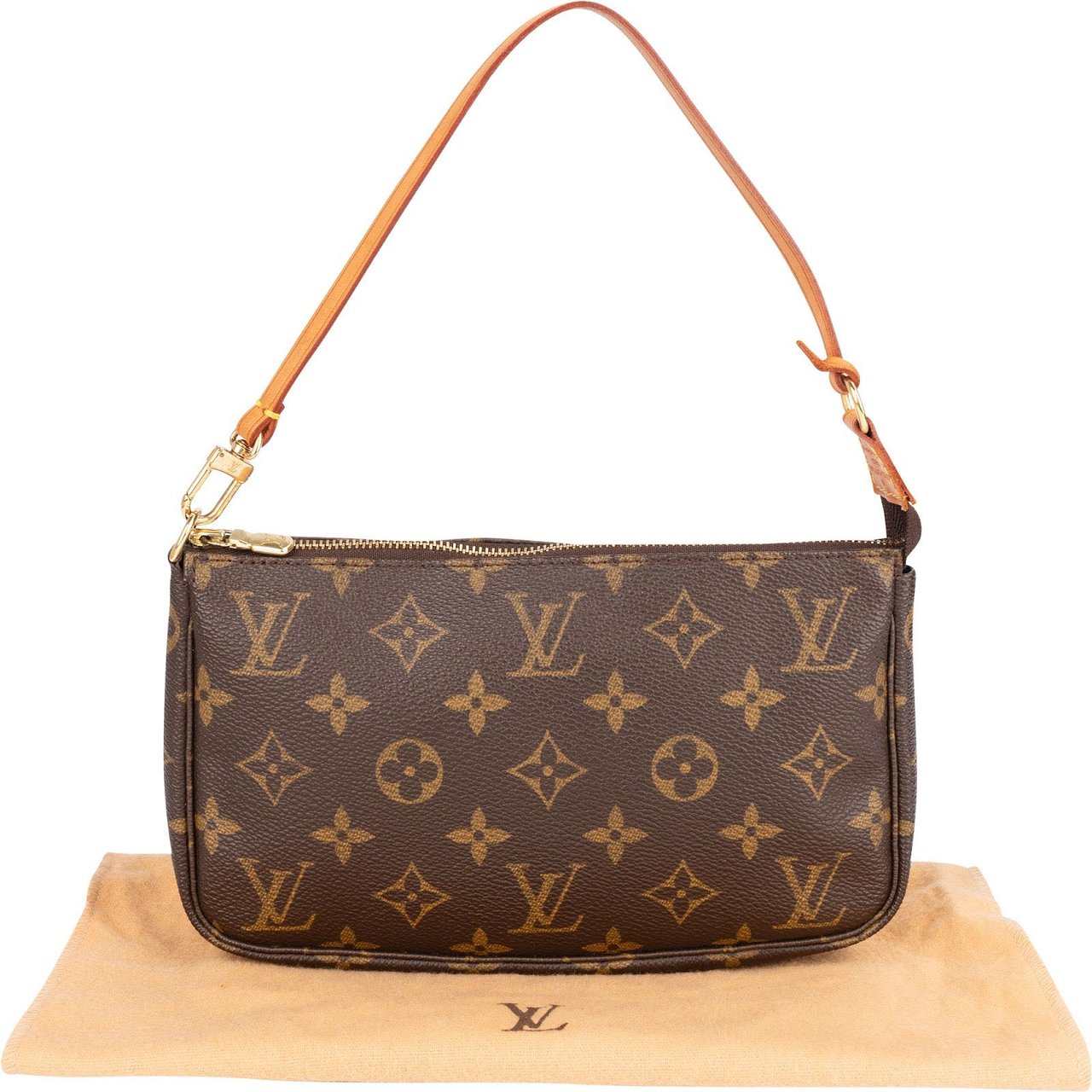 Louis Vuitton Louis Vuitton Monogram Canvas Pochette Accessoires Handbag Bruin