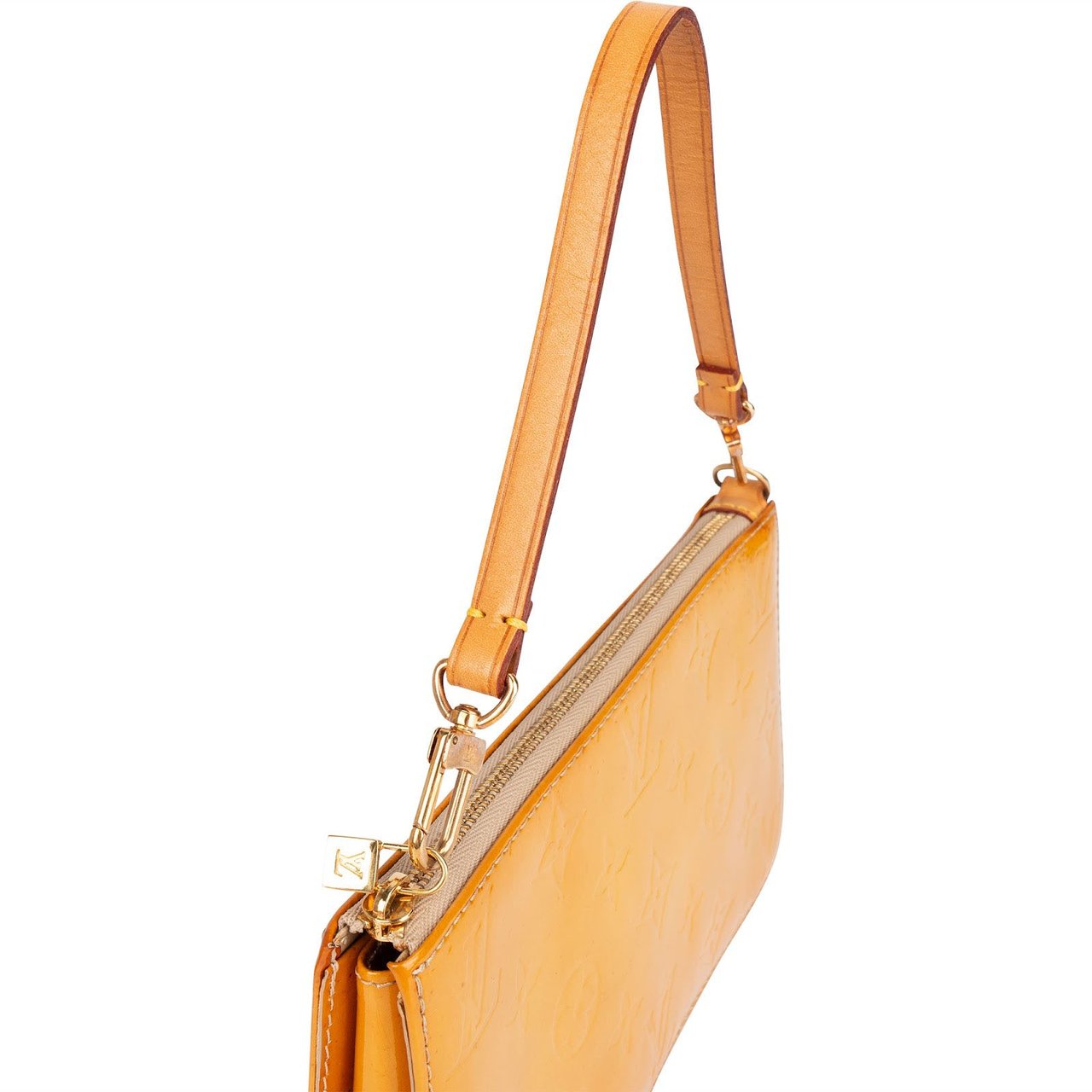 Louis Vuitton Louis Vuitton Monogram Vernis Lexington Pochette Handbag Geel