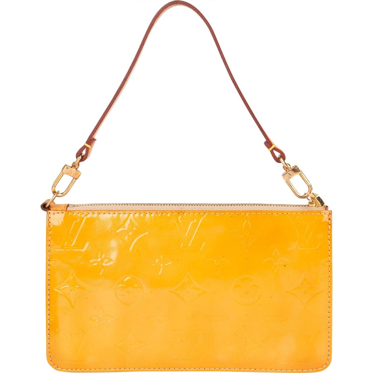 Louis Vuitton Louis Vuitton Monogram Vernis Lexington Pochette Handbag Geel