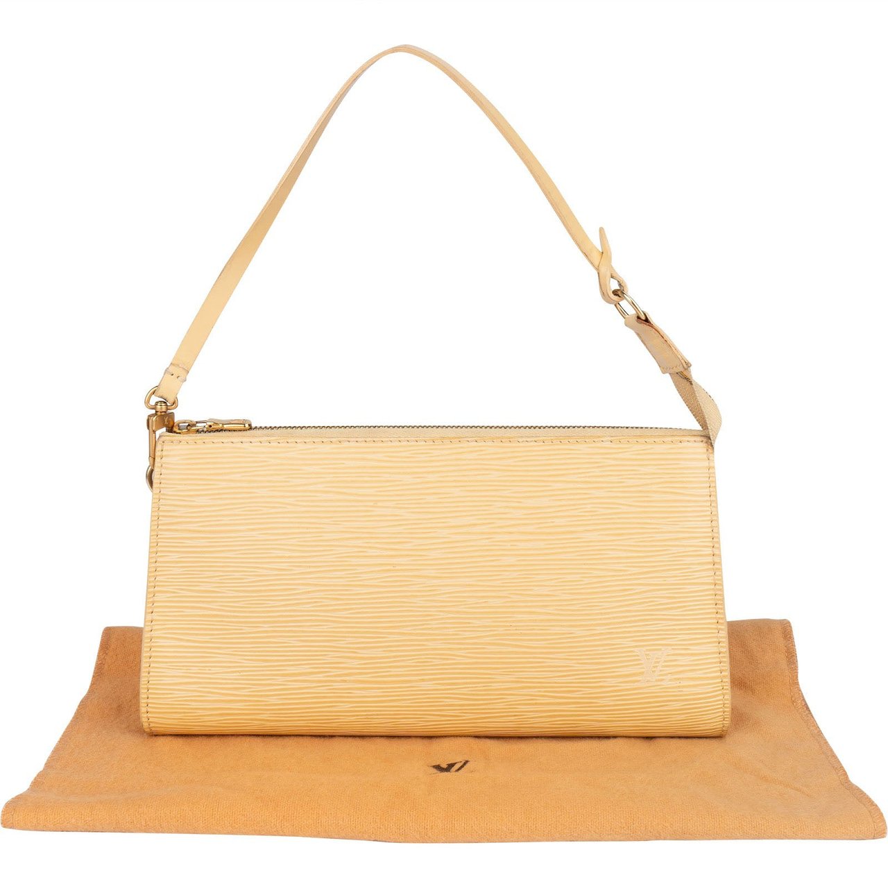 Louis Vuitton Louis Vuitton Vanilla Epi Leather Pochette Accessoires Handbag Geel