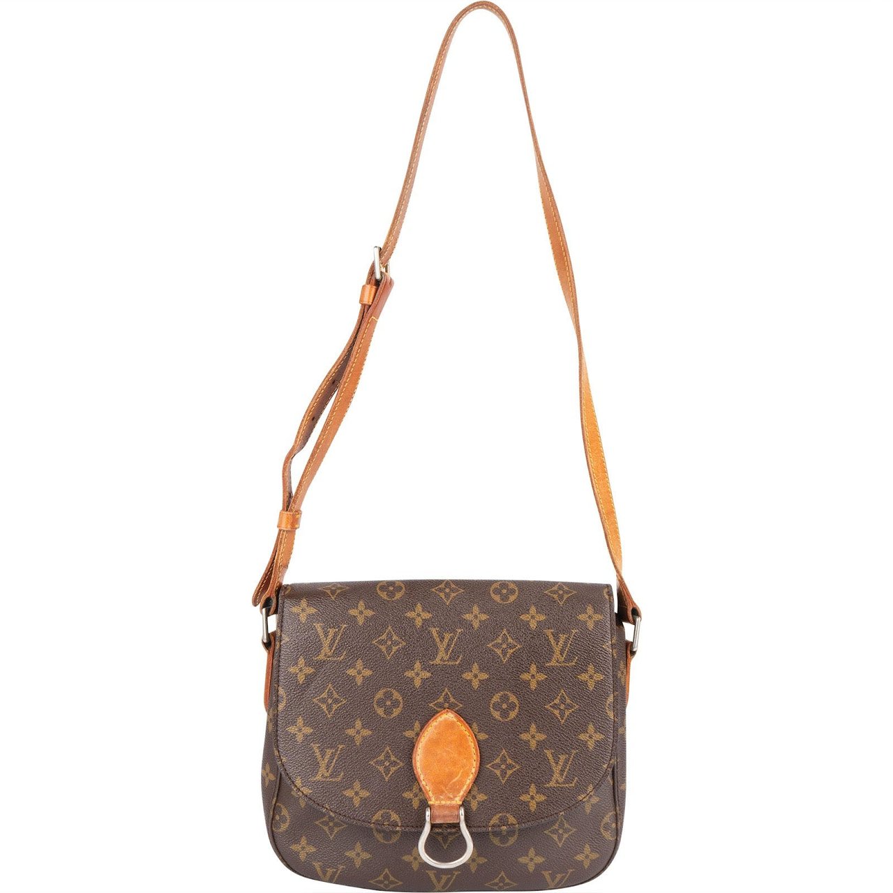 Louis Vuitton Louis Vuitton Monogram Canvas Saint Cloud GM Crossbody Bag Bruin