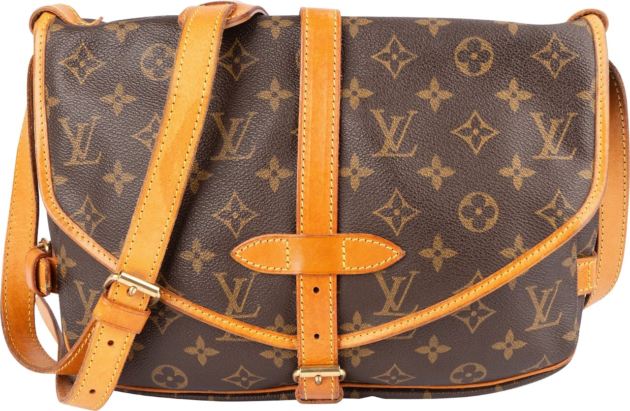 Louis Vuitton Louis Vuitton Monogram Canvas Saumur 30 Crossbody Bag Bruin