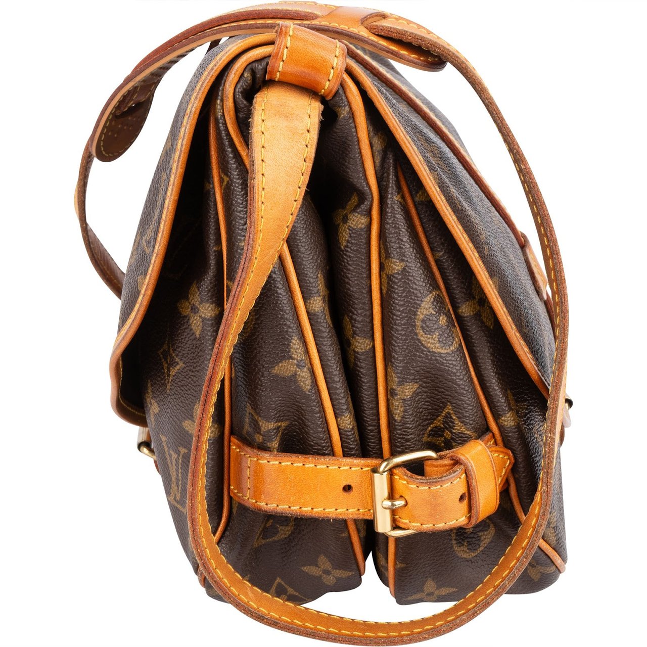 Louis Vuitton Louis Vuitton Monogram Canvas Saumur 30 Crossbody Bag Bruin