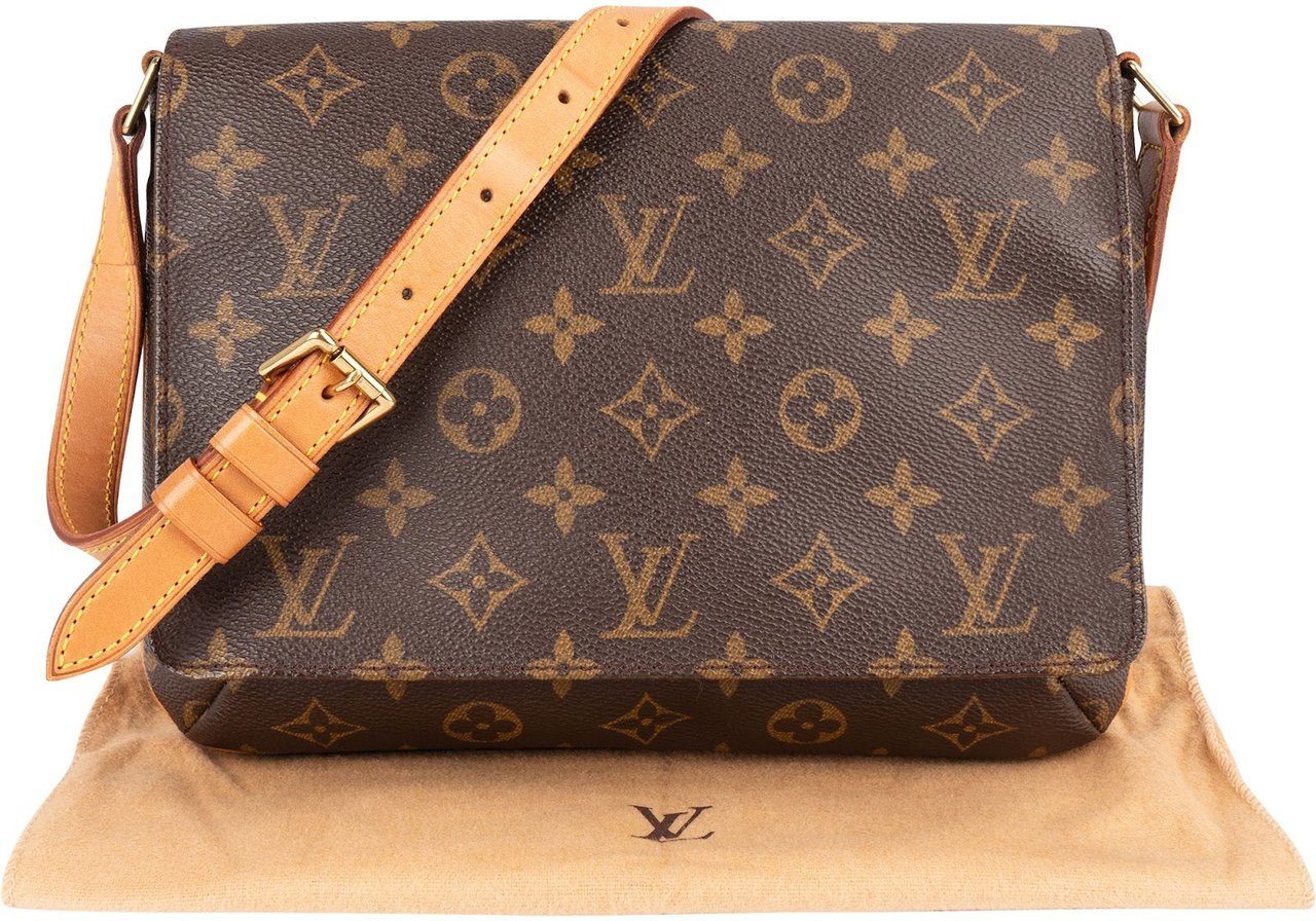 Louis Vuitton Louis Vuitton Monogram Canvas Musette Tango Shoulder Bag Bruin