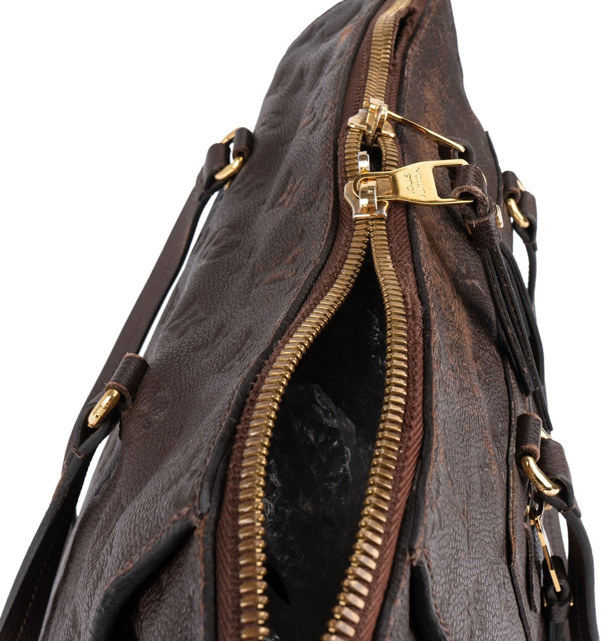 Louis Vuitton Louis Vuitton Monogram Empreinte Leather Lumineuse PM Shoulder Bag Bruin