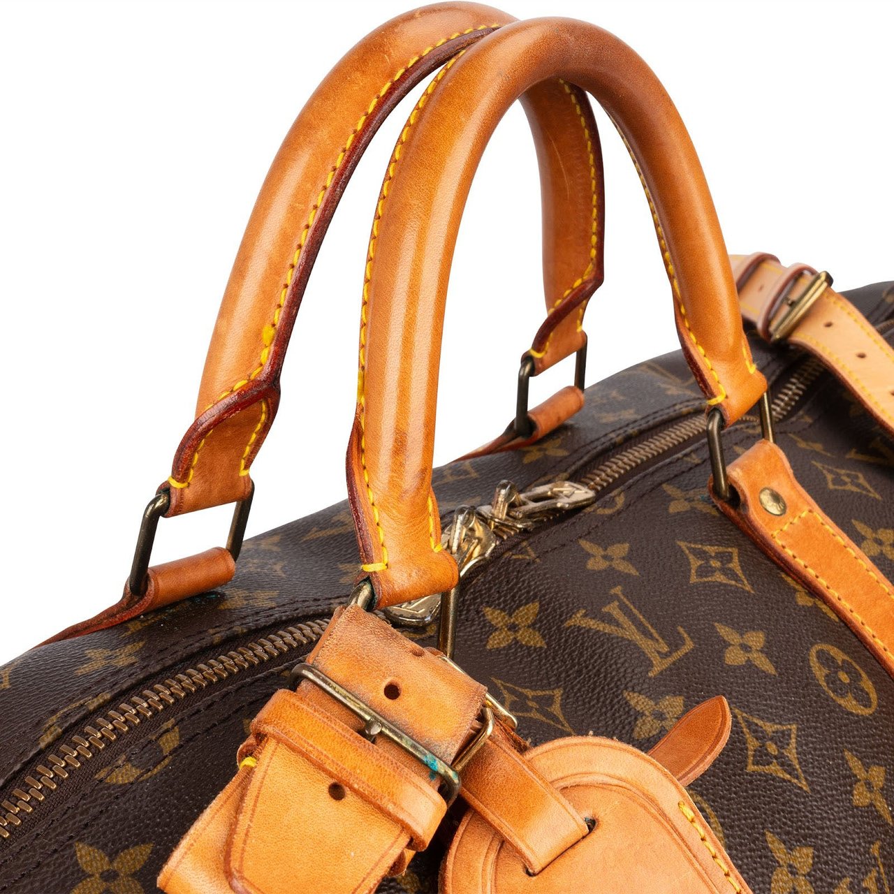 Louis Vuitton Louis Vuitton Monogram Canvas Keepall 60 Bandoulière Travel Bag Bruin