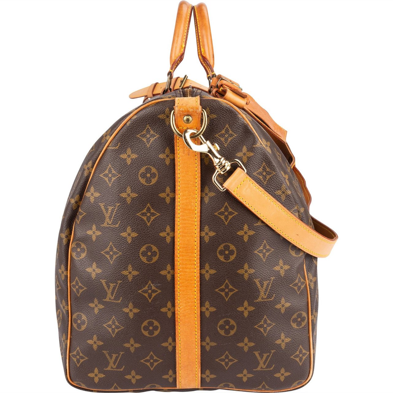 Louis Vuitton Louis Vuitton Monogram Canvas Keepall 60 Bandoulière Travel Bag Bruin