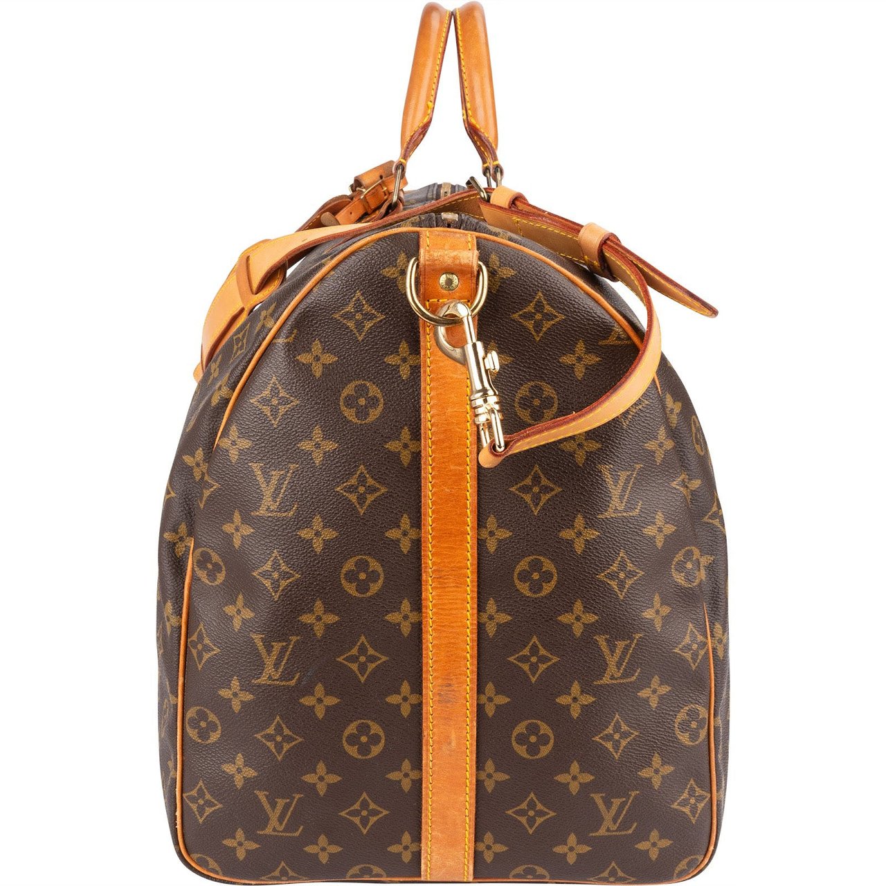 Louis Vuitton Louis Vuitton Monogram Canvas Keepall 60 Bandoulière Travel Bag Bruin