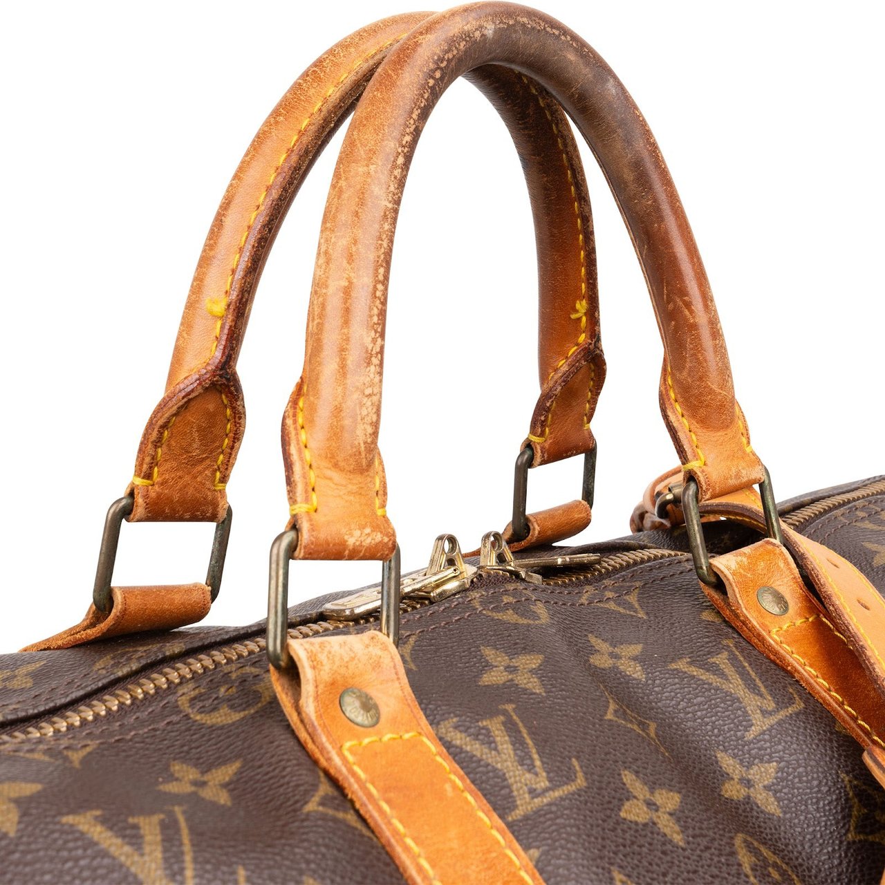 Louis Vuitton Louis Vuitton Monogram Canvas Keepall 50 Bandoulière Travel Bag Bruin