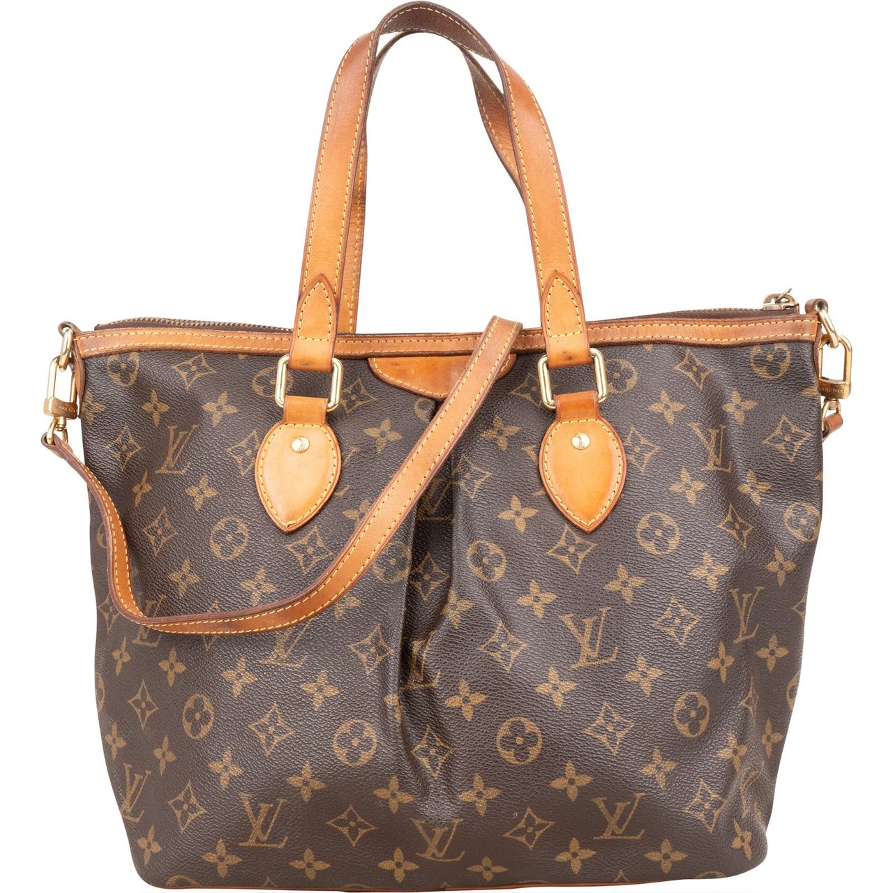 Louis Vuitton Louis Vuitton Monogram Canvas Palermo PM Handbag Bruin