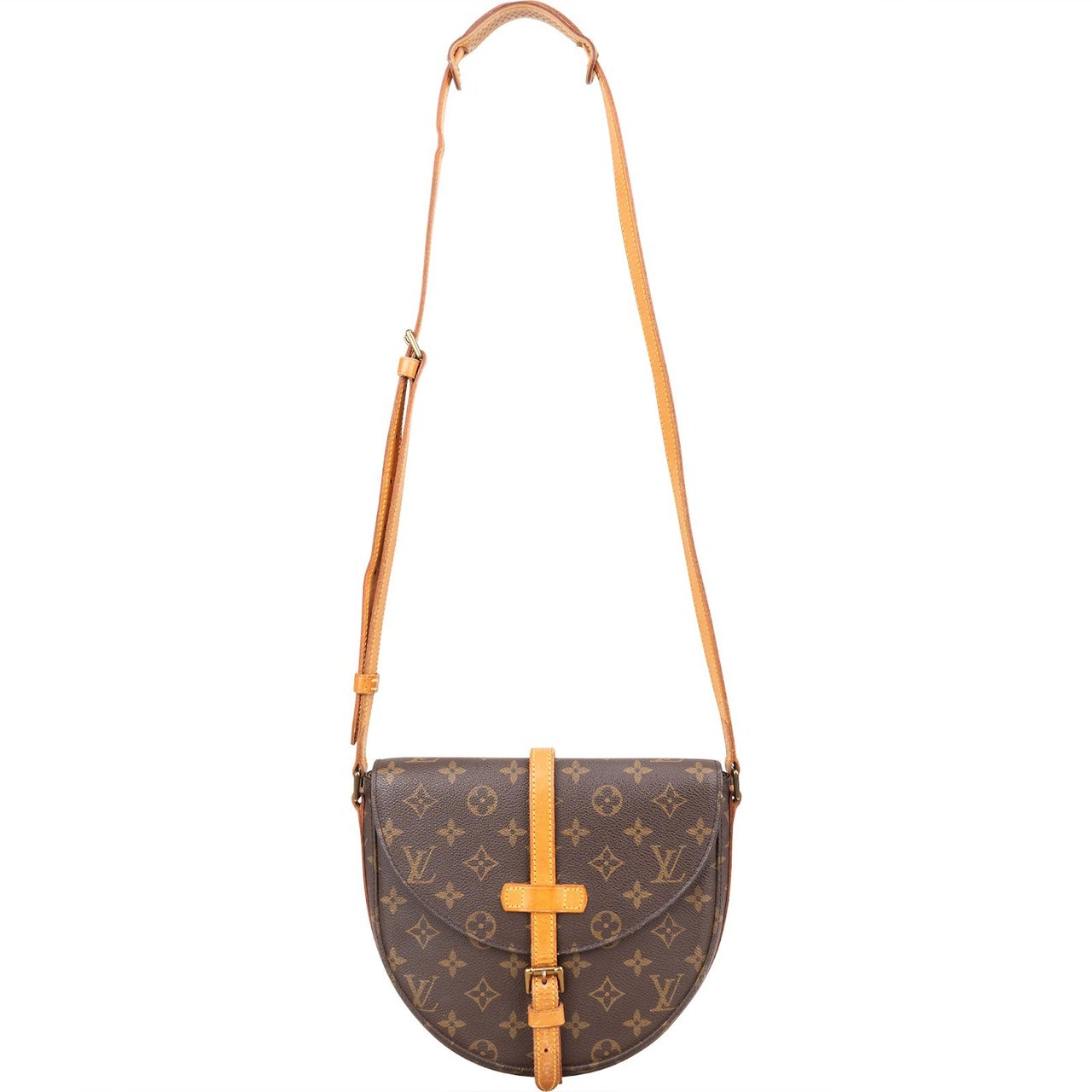Louis Vuitton Louis Vuitton Monogram Canvas Chantilly GM Crossbody Bag Bruin