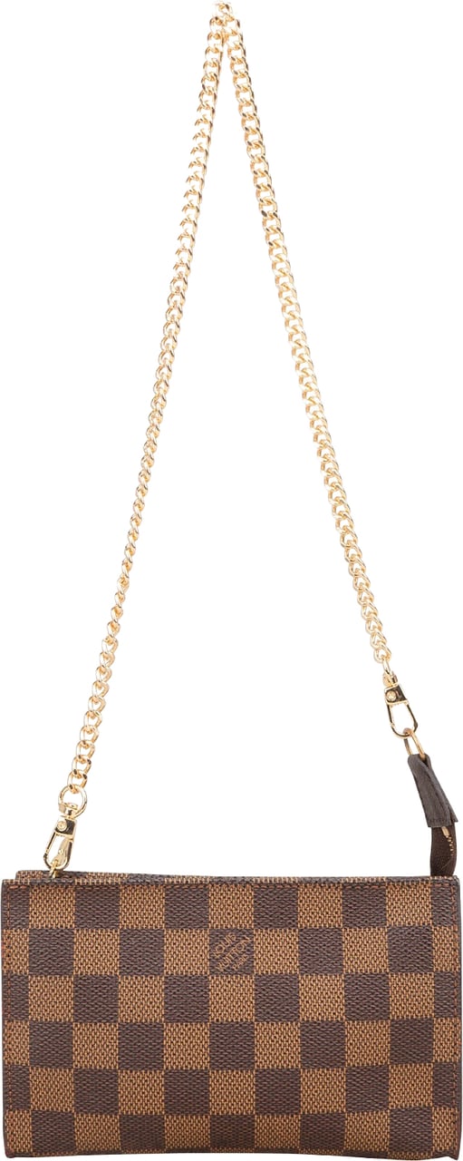 Louis Vuitton Louis Vuitton Monogram Damier Ebene Bucket Pochette Accessoires Shoulder Bag Bruin