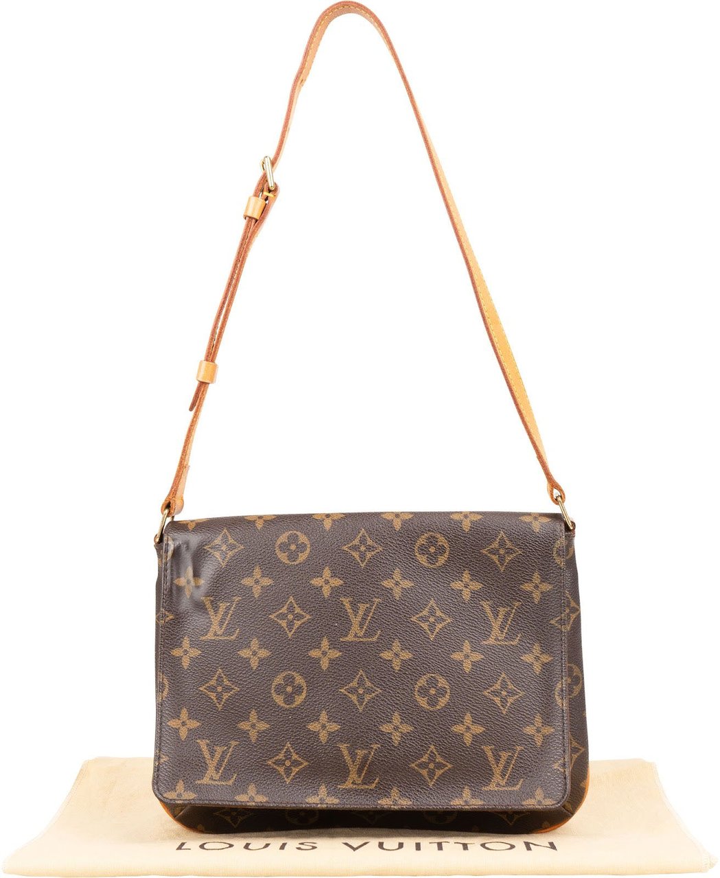 Louis Vuitton Louis Vuitton Monogram Canvas Musette Tango Shoulder Bag Bruin