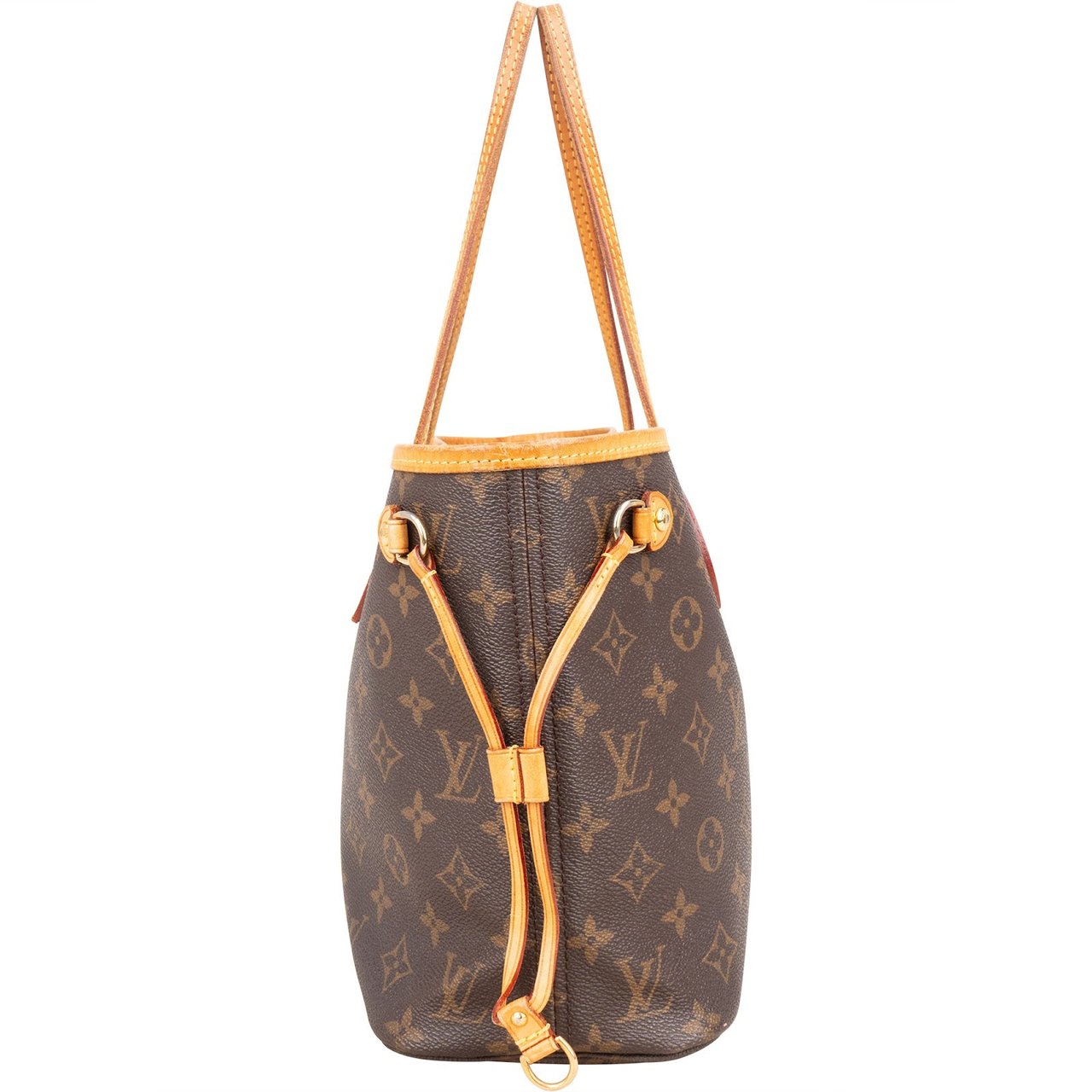 Louis Vuitton Louis Vuitton Monogram Canvas Neverfull PM Handbag Bruin