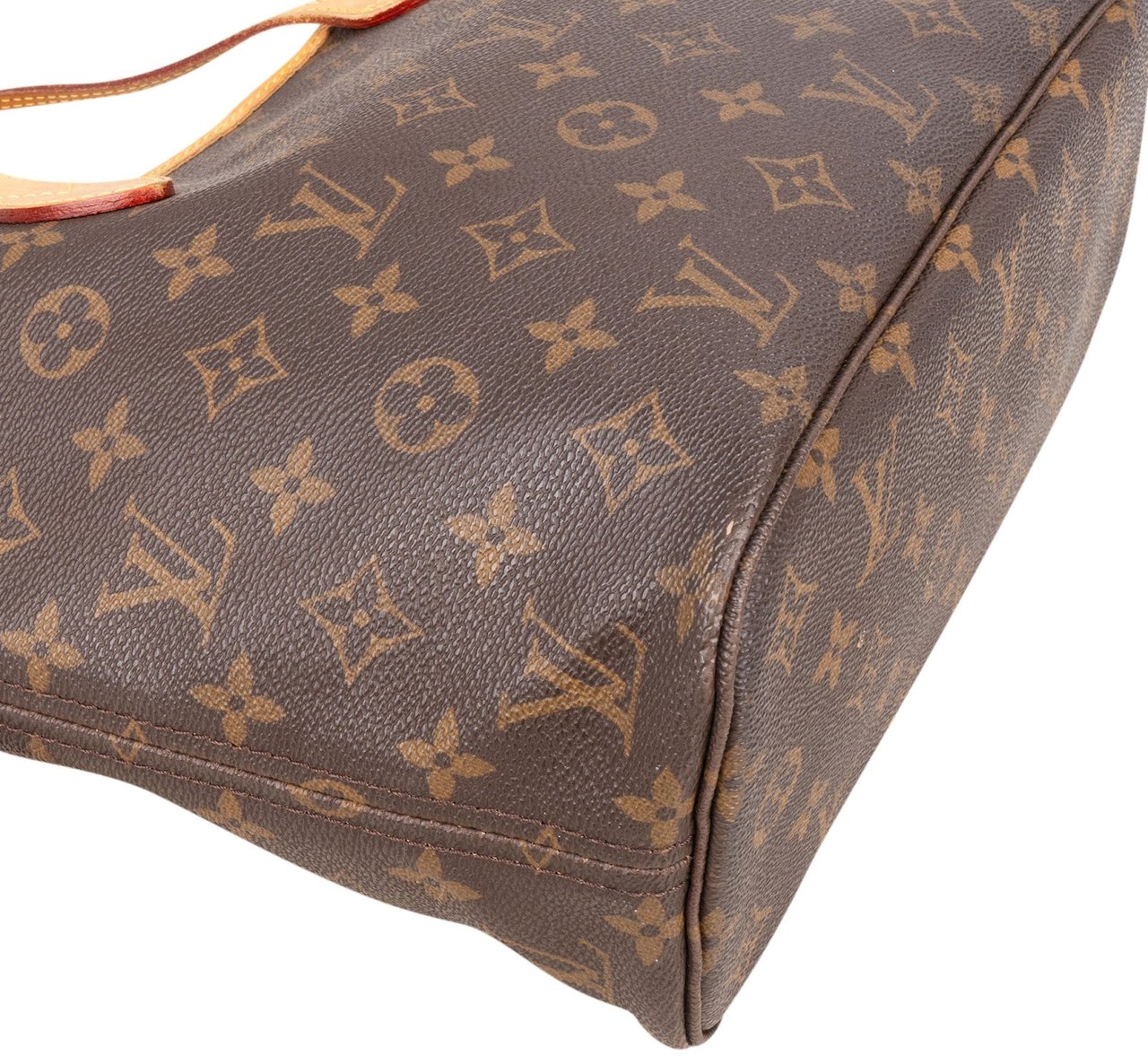 Louis Vuitton Louis Vuitton Monogram Canvas Neverfull PM Handbag Bruin