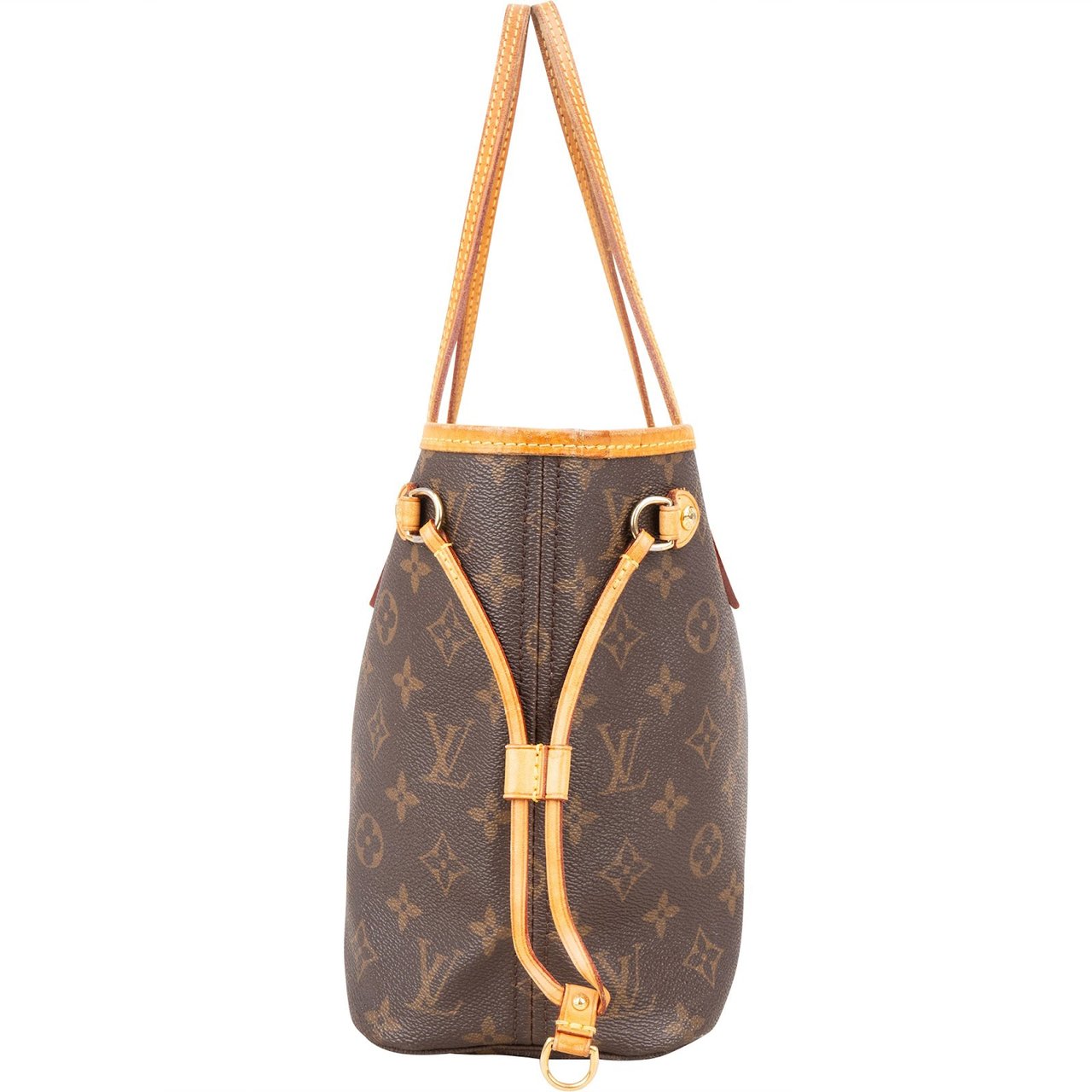 Louis Vuitton Louis Vuitton Monogram Canvas Neverfull PM Handbag Bruin