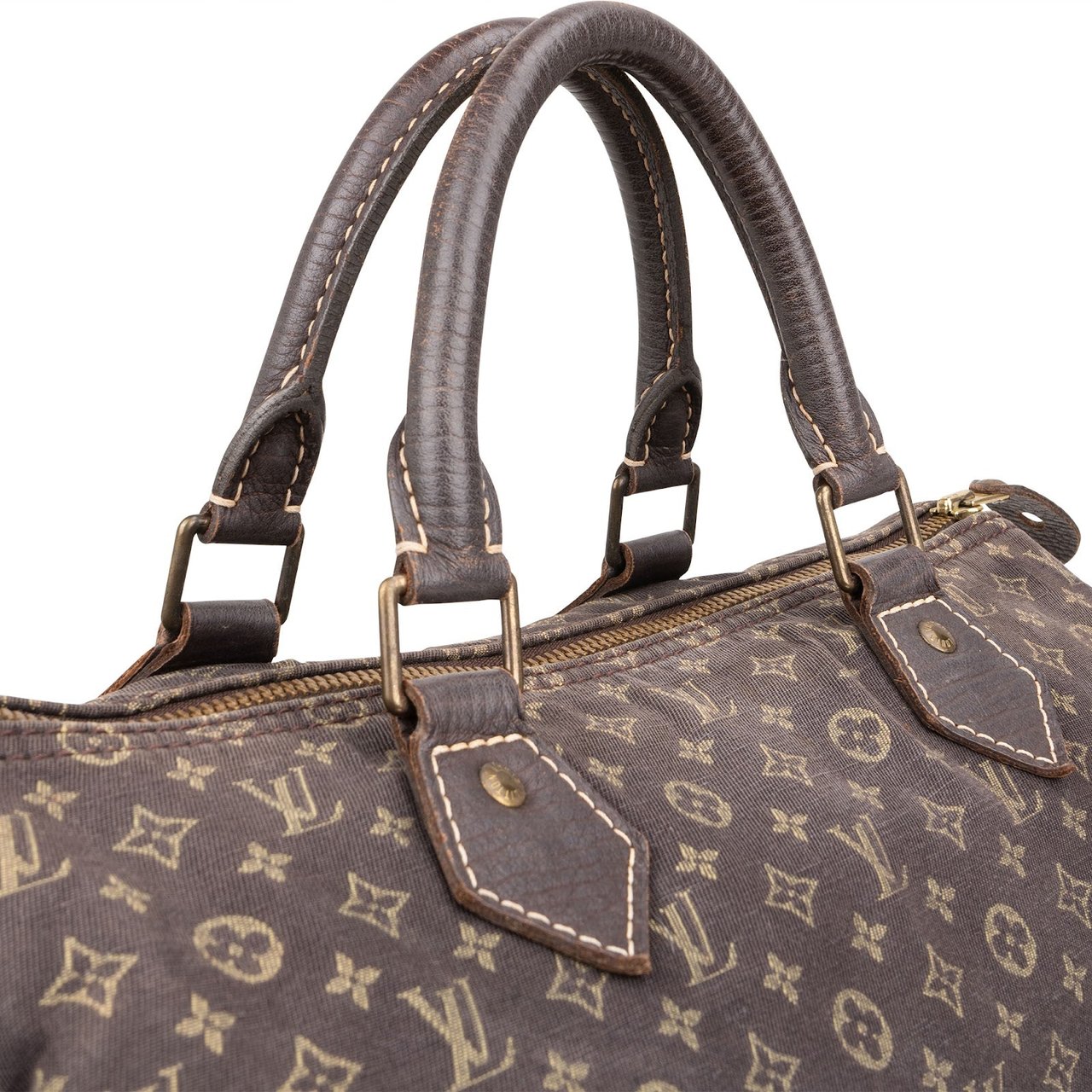Louis Vuitton Louis Vuitton Mini Lin Monogram Speedy 30 Handbag Bruin