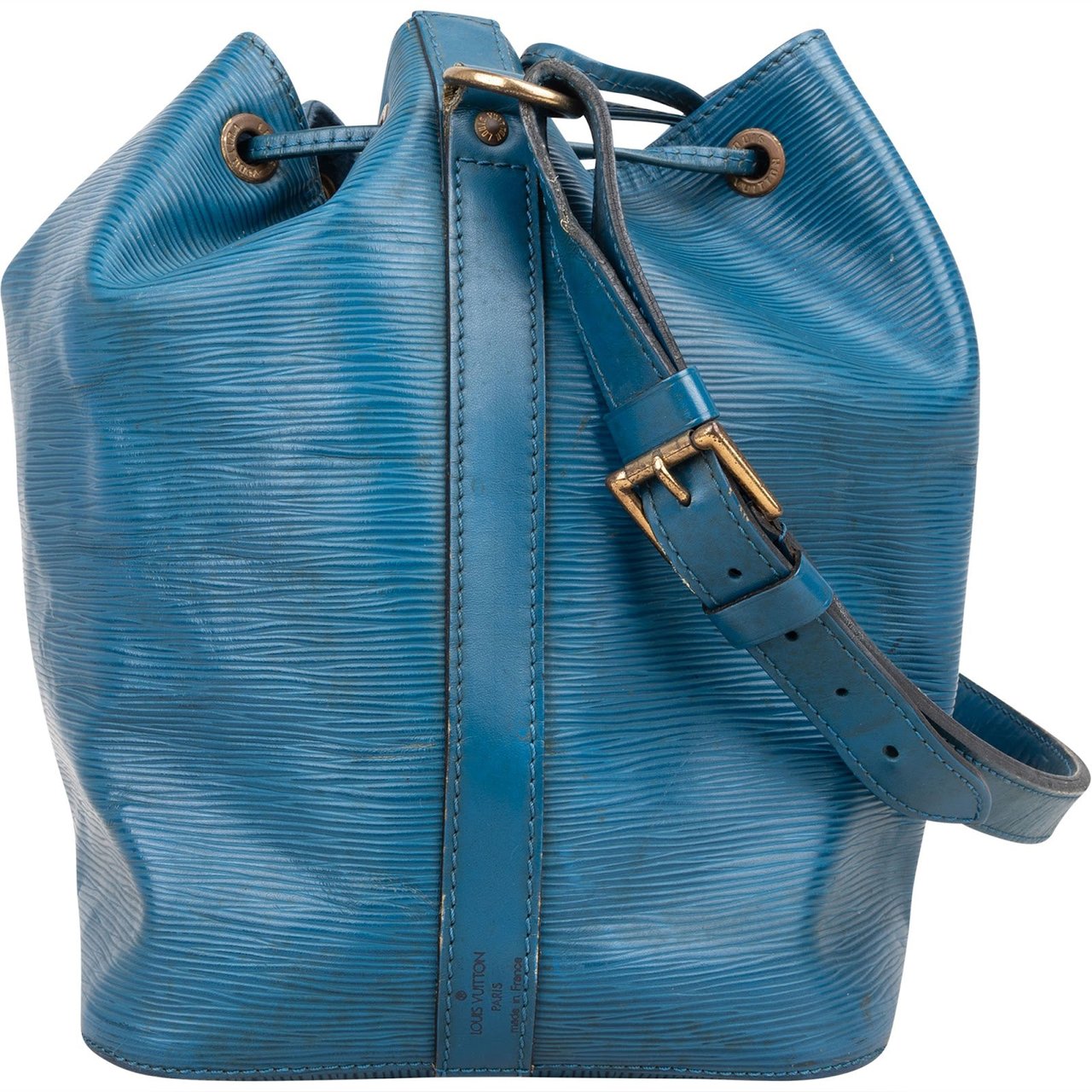 Louis Vuitton Louis Vuitton Blue Epi Leather Sac Noé Petit Shoulder Bag Blauw